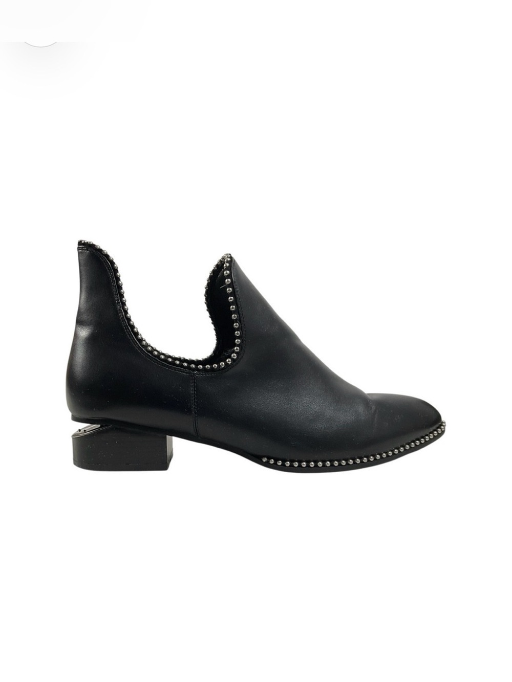 NU Ninety Union Izzy Black Studded Cutout Ankle Booties Size 11